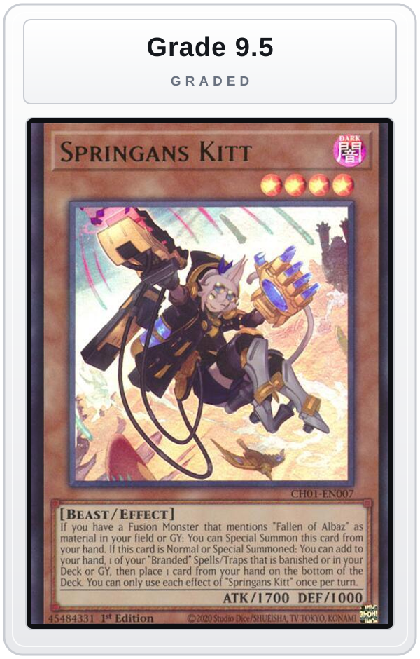Graded - Springans Kitt — Grade 9.5 graded overlay