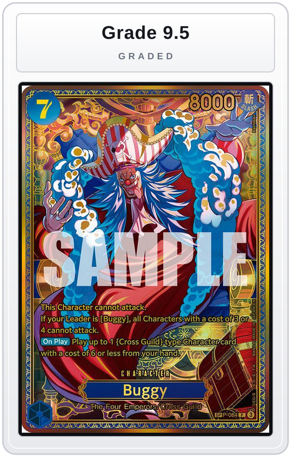Graded - Buggy (SP) — Grade 9.5 graded overlay