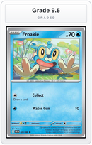 Graded - Froakie - 020/086 — Grade 9.5 graded overlay