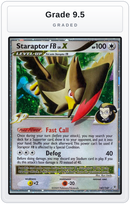 Graded - Staraptor FB Lv.X — Grade 9.5 graded overlay