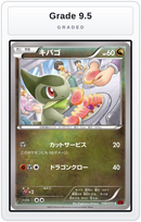 Graded - Axew — Grade 9.5 graded overlay