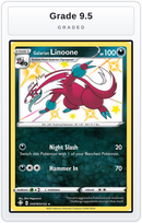Graded - Galarian Linoone — Grade 9.5 graded overlay
