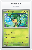 Graded - Pansage — Grade 9.5 graded overlay
