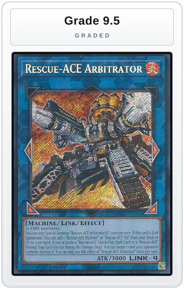 Graded - Rescue-ACE Arbitrator — Grade 9.5 graded overlay
