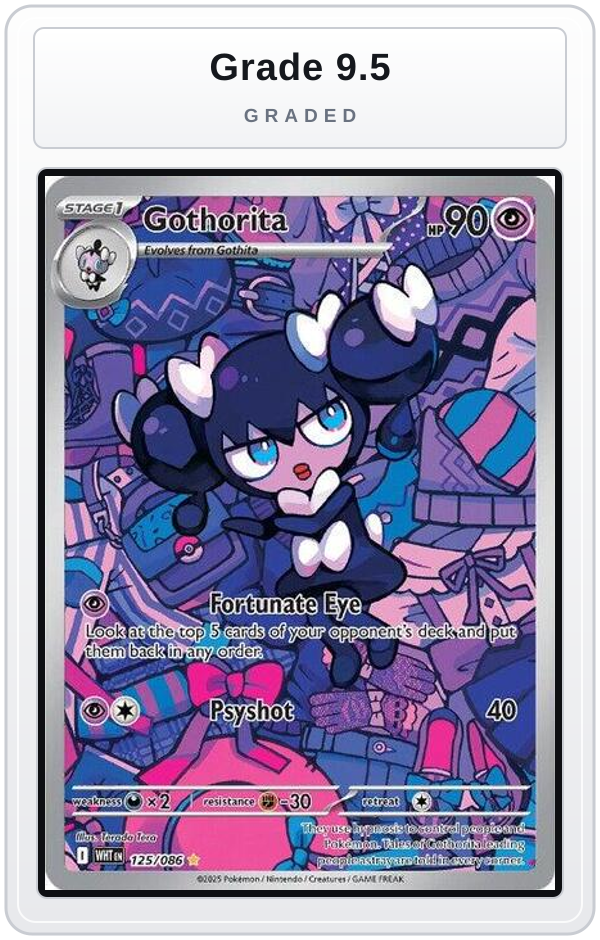 Graded - Gothorita - 125/086 — Grade 9.5 graded overlay
