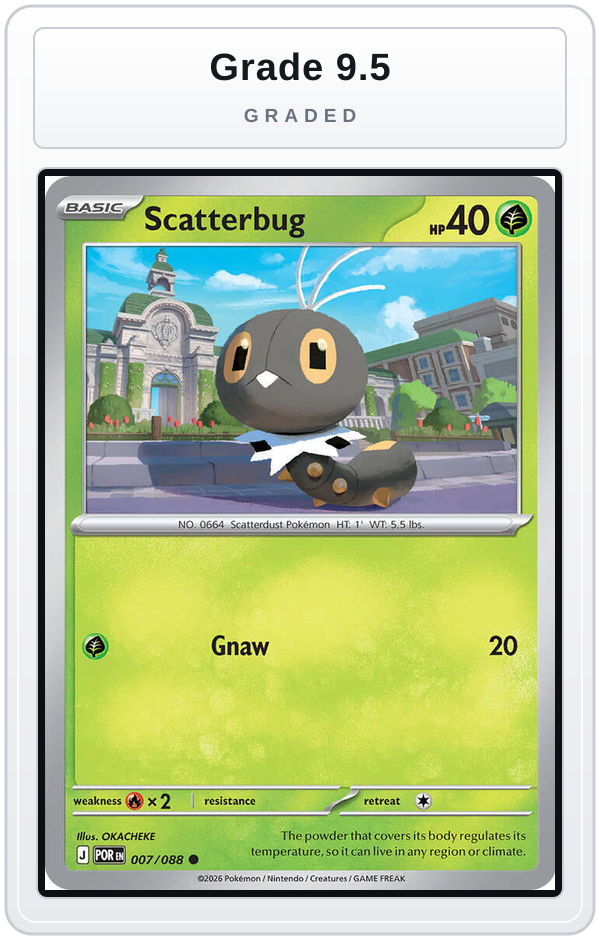 Graded - Scatterbug — Grade 9.5 graded overlay