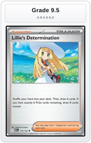 Graded - Lillie's Determination - 119/132 — Grade 9.5 graded overlay