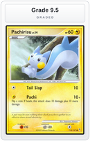 Graded - Pachirisu — Grade 9.5 graded overlay