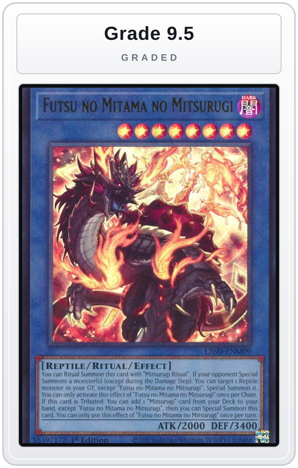 Graded - Futsu no Mitama no Mitsurugi — Grade 9.5 graded overlay
