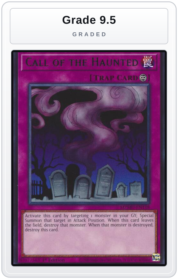 Graded - Call of the Haunted — Grade 9.5 graded overlay