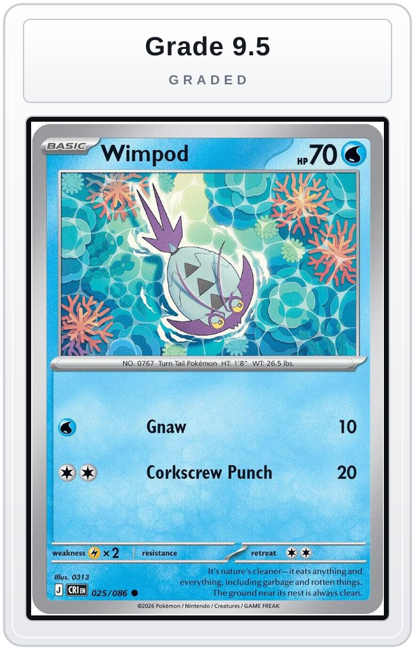 Graded - Wimpod — Grade 9.5 graded overlay