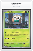 Graded - Rowlet - 010/088 — Grade 9.5 graded overlay