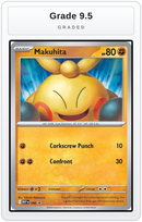 Graded - Makuhita - 068 — Grade 9.5 graded overlay