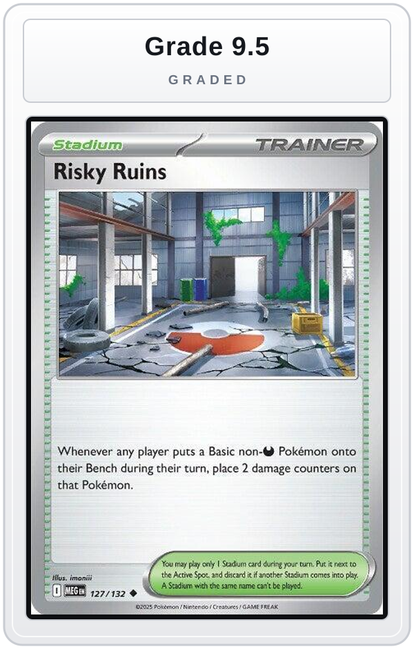 Graded - Risky Ruins — Grade 9.5 graded overlay