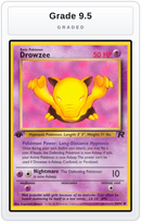 Graded - Drowzee — Grade 9.5 graded overlay