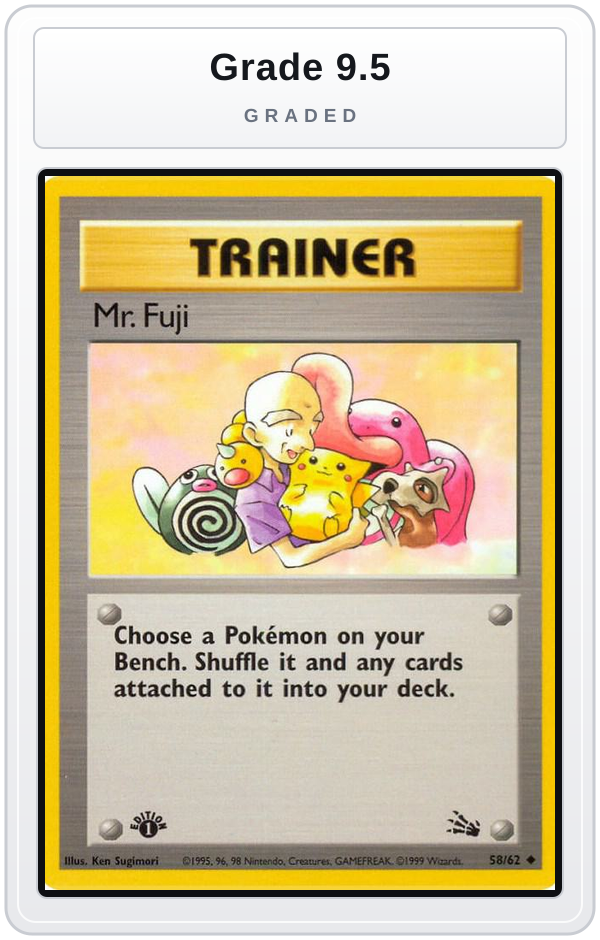 Graded - Mr. Fuji — Grade 9.5 graded overlay