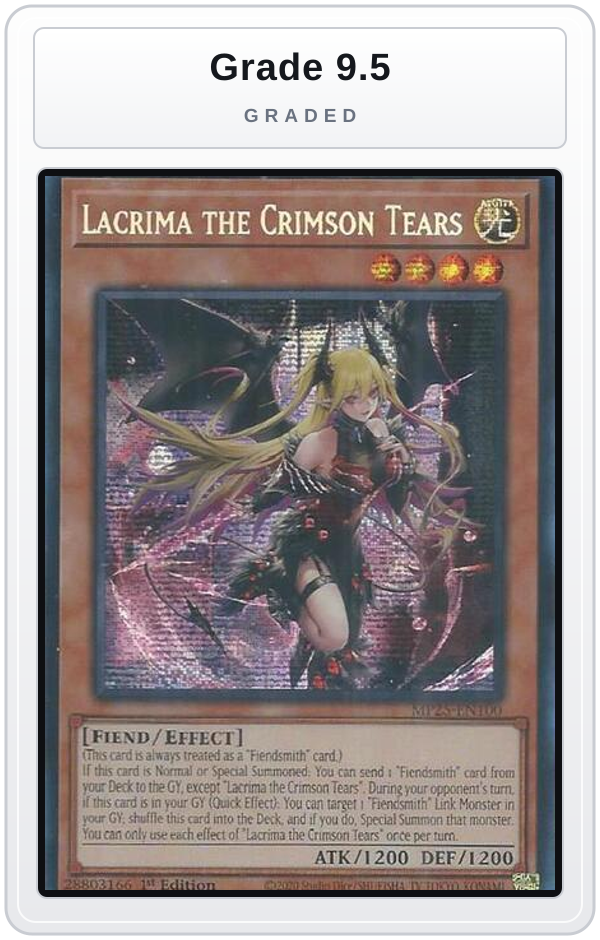 Graded - Lacrima the Crimson Tears — Grade 9.5 graded overlay