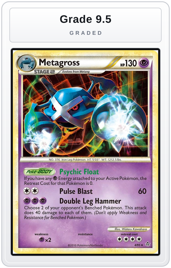 Graded - Metagross — Grade 9.5 graded overlay