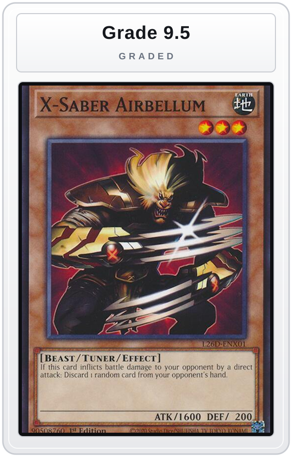 Graded - X-Saber Airbellum — Grade 9.5 graded overlay