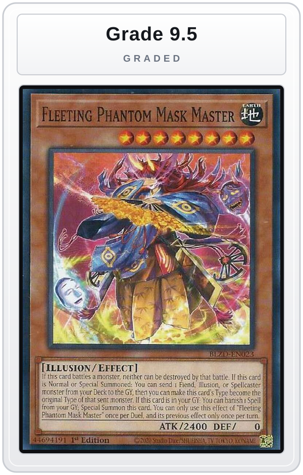 Graded - Fleeting Phantom Mask Master — Grade 9.5 graded overlay