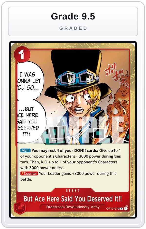 Graded - But Ace Here Said You Deserved It!! — Grade 9.5 graded overlay