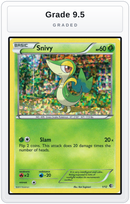 Graded - Snivy - 1/12 — Grade 9.5 graded overlay