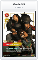 Graded - Darius - Hand of Noxus (Overnumbered) — Grade 9.5 graded overlay