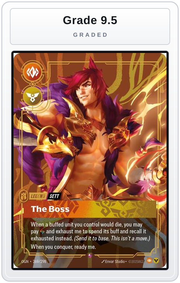 Graded - Sett - The Boss — Grade 9.5 graded overlay