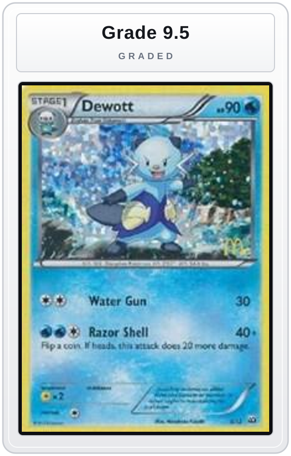 Graded - Dewott - 5/12 — Grade 9.5 graded overlay