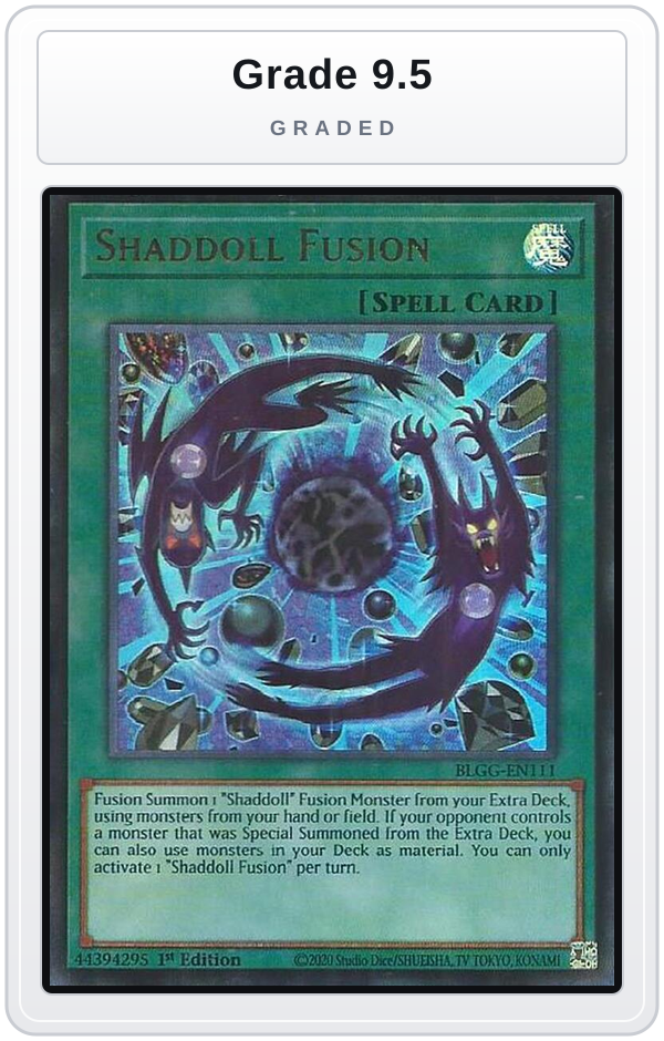 Graded - Shaddoll Fusion — Grade 9.5 graded overlay