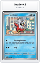 Graded - Delibird — Grade 9.5 graded overlay