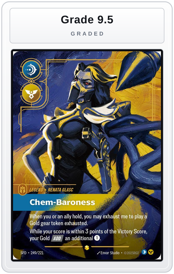 Graded - Renata Glasc - Chem-Baroness (Overnumbered) — Grade 9.5 graded overlay