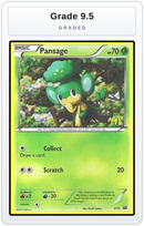 Graded - Pansage - 2/12 — Grade 9.5 graded overlay