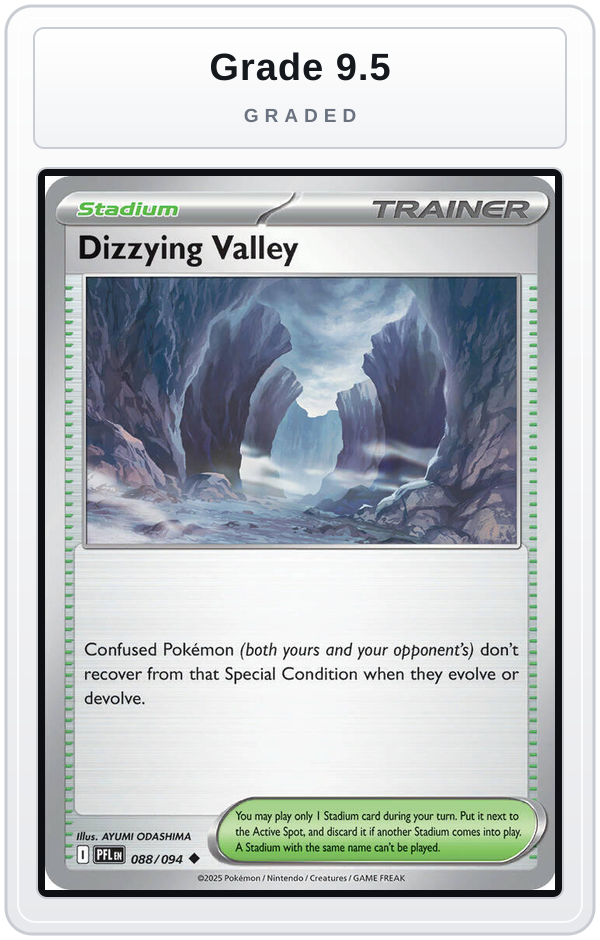 Graded - Dizzying Valley — Grade 9.5 graded overlay