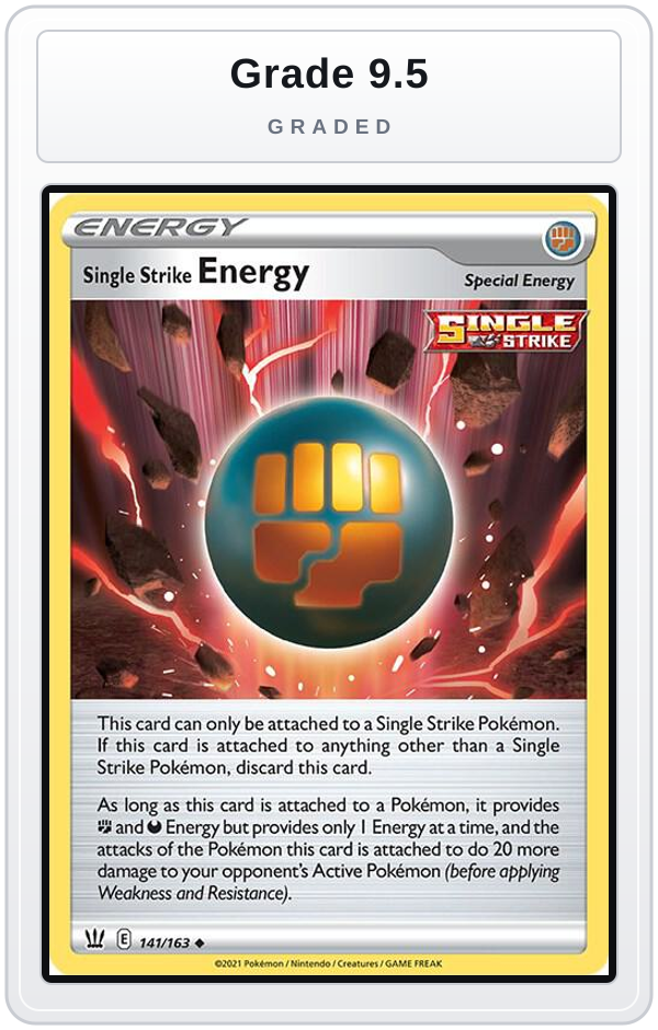 Graded - Single Strike Energy — Grade 9.5 graded overlay