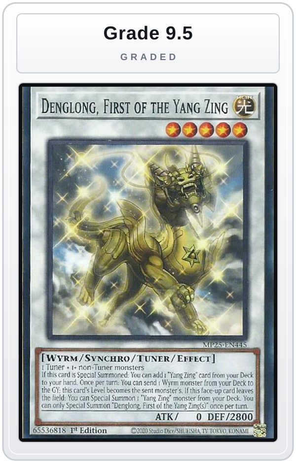 Graded - Denglong, First of the Yang Zing — Grade 9.5 graded overlay
