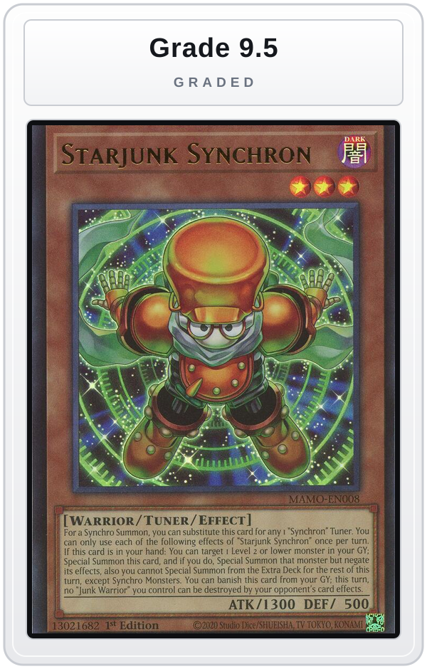 Graded - Starjunk Synchron — Grade 9.5 graded overlay