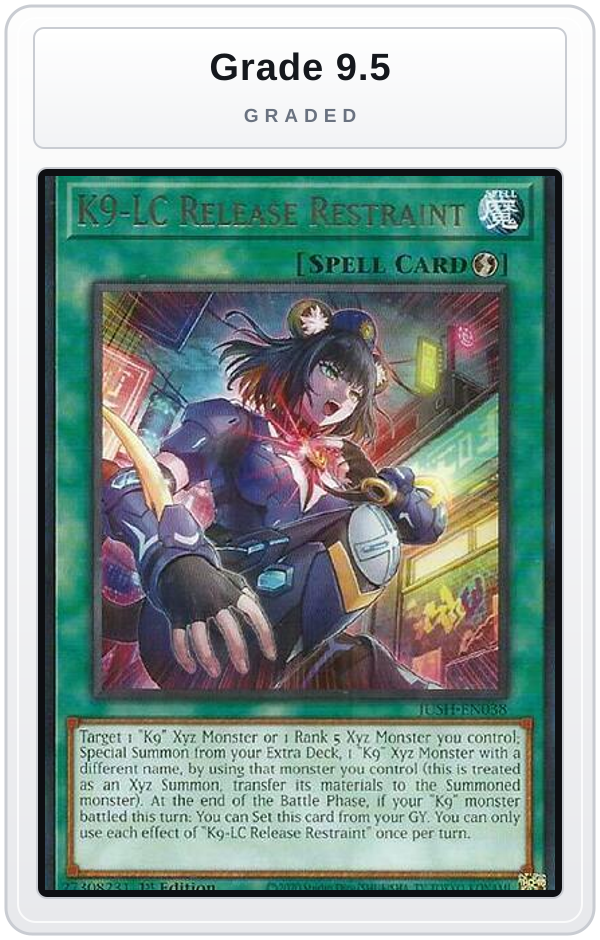 Graded - K9-LC Release Restraint — Grade 9.5 graded overlay