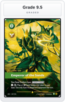 Graded - Azir - Emperor of the Sands (Overnumbered) — Grade 9.5 graded overlay