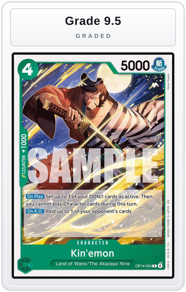 Graded - Kin'emon — Grade 9.5 graded overlay