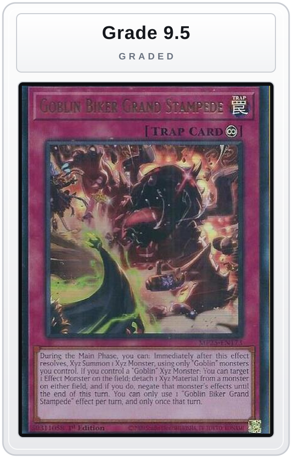 Graded - Goblin Biker Grand Stampede — Grade 9.5 graded overlay