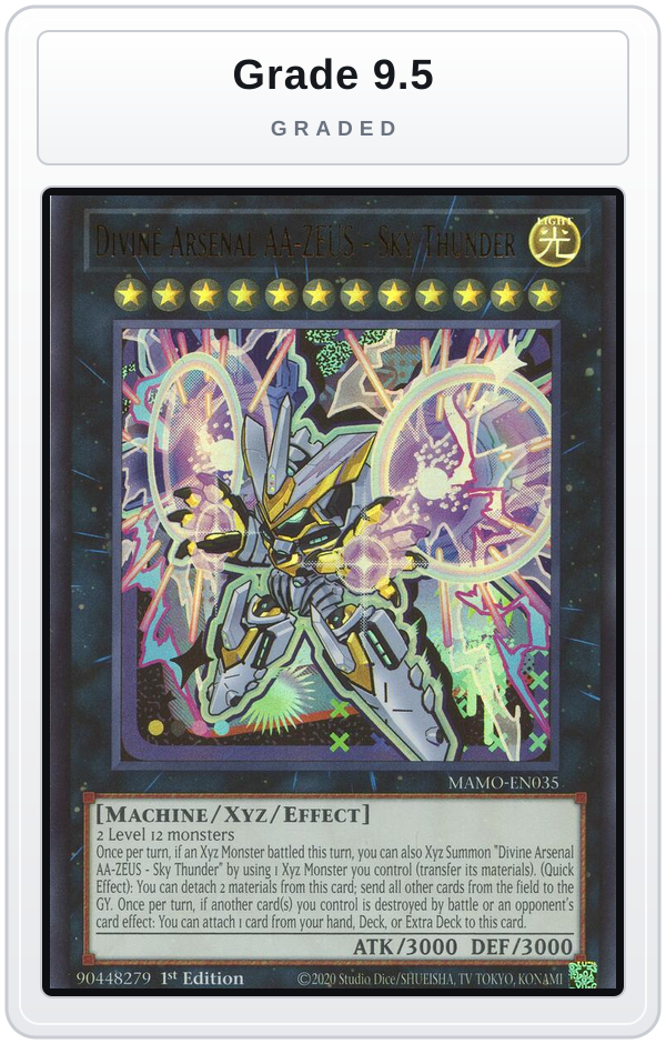 Graded - Divine Arsenal AA-ZEUS - Sky Thunder — Grade 9.5 graded overlay
