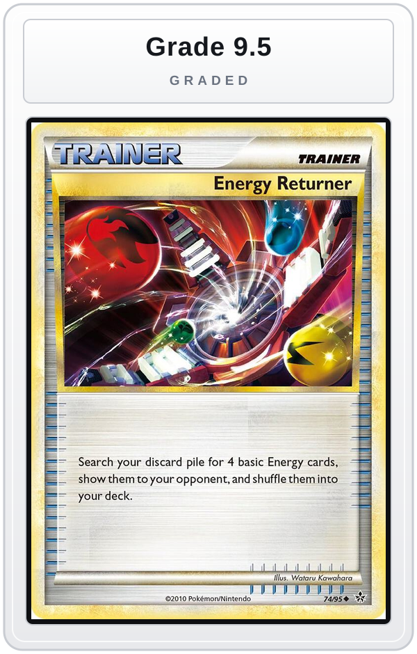 Graded - Energy Returner — Grade 9.5 graded overlay