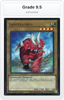 Graded - Sabersaurus — Grade 9.5 graded overlay