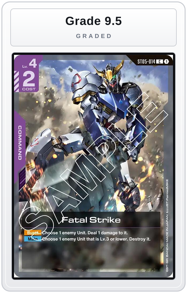 Graded - Fatal Strike — Grade 9.5 graded overlay