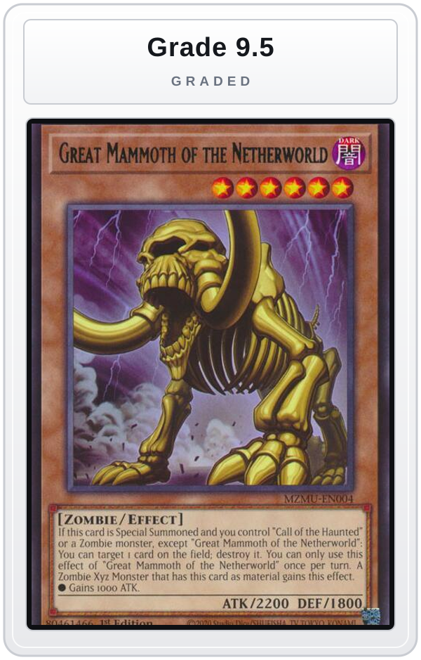 Graded - Great Mammoth of the Netherworld — Grade 9.5 graded overlay