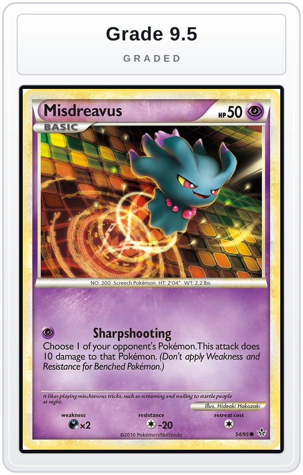 Graded - Misdreavus — Grade 9.5 graded overlay