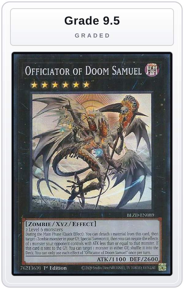 Graded - Officiator of Doom Samuel — Grade 9.5 graded overlay