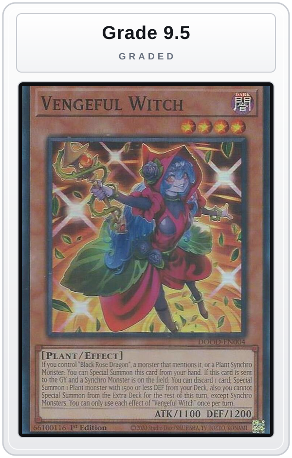 Graded - Vengeful Witch — Grade 9.5 graded overlay