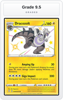 Graded - Dracozolt — Grade 9.5 graded overlay